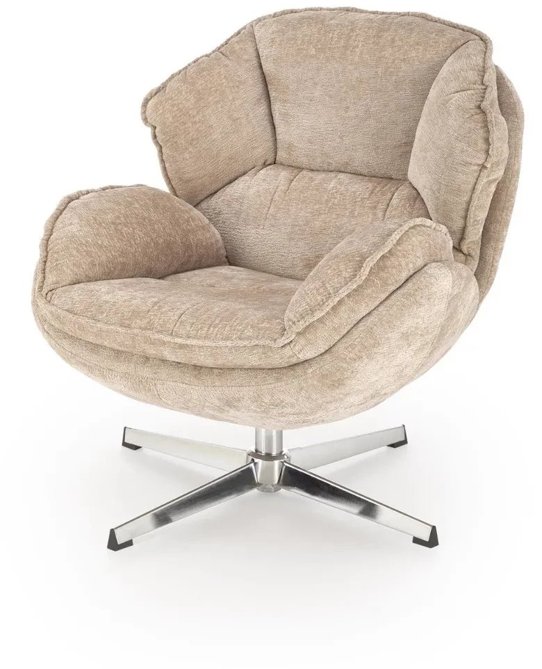 Fotel tapicerowany GUIDO beżowy HALMAR