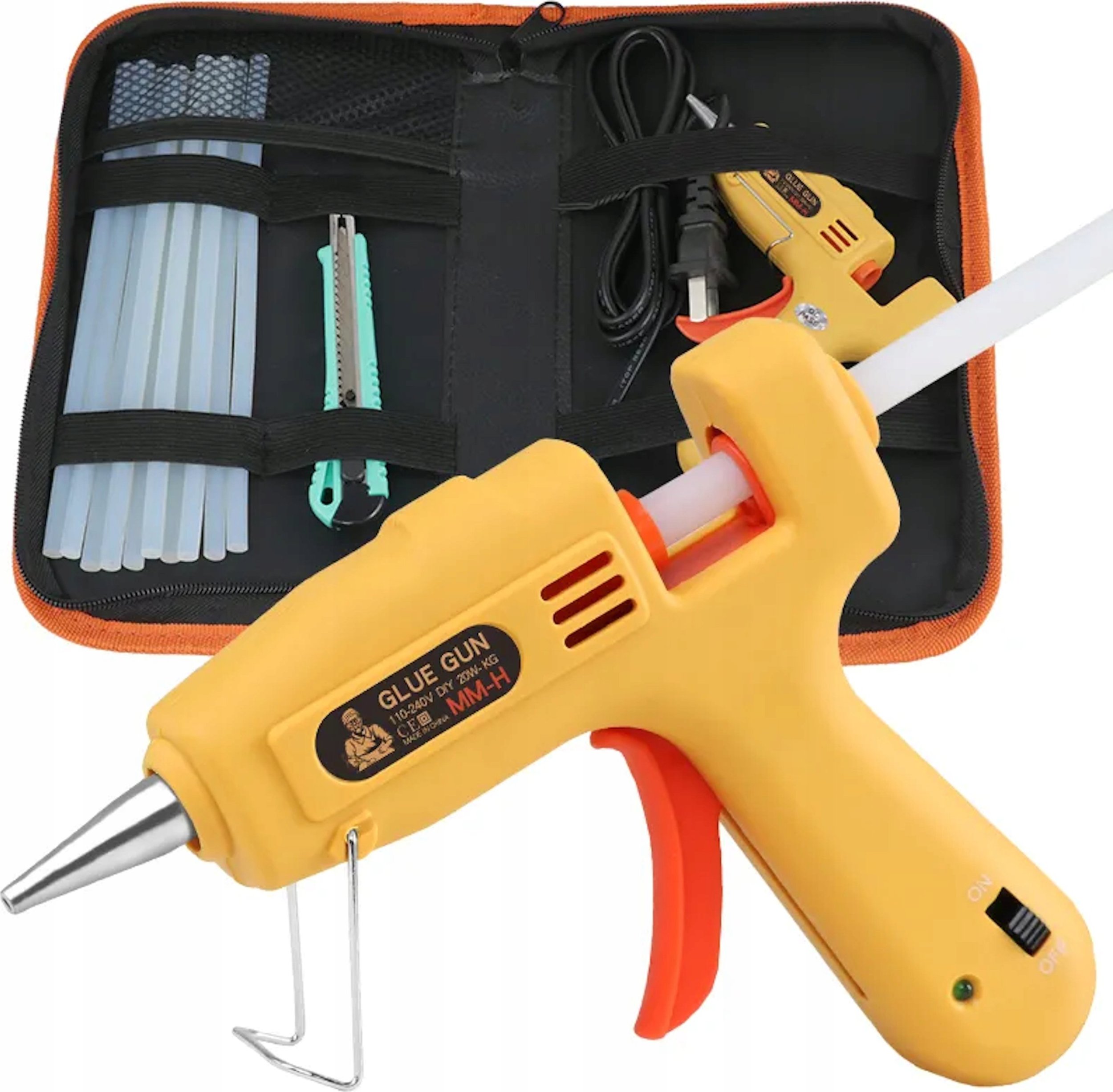 Pistolet do kleju Eurokomp Klejarka mała 20W 8mm, zestaw E6178