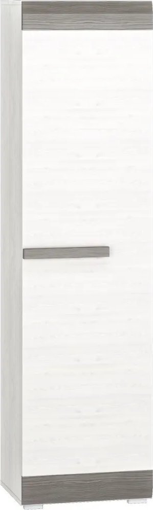 ML Meble Szafa BIANKA 1D sosna śnieżna/szara ML MEBLE