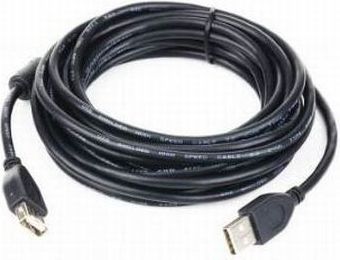 Kabel USB Gembird USB-A - USB-A 4.5 m Czarny (CCFUSB2AMAF15)