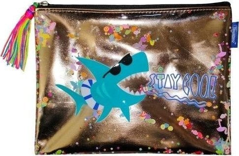 Saszetka na zamek Rekin złota