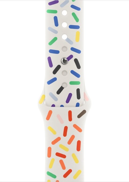 Apple Pasek sportowy Pride Edition do koperty 45 mm - rozmiar M/L
