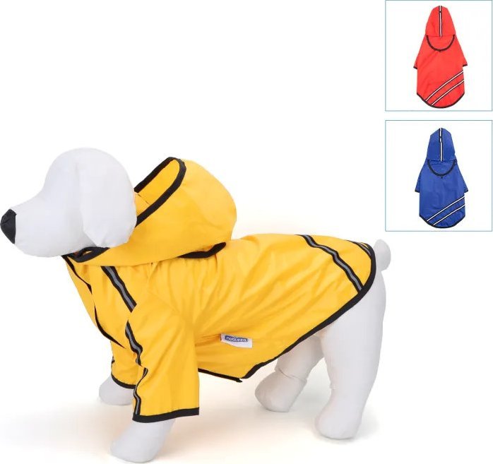 Nobleza Płaszcz przeciwdeszczowy z kapturem w paski w jednolitym kolorze Płaszcz przeciwdeszczowy z kapturem w paski w jednolitym kolorze