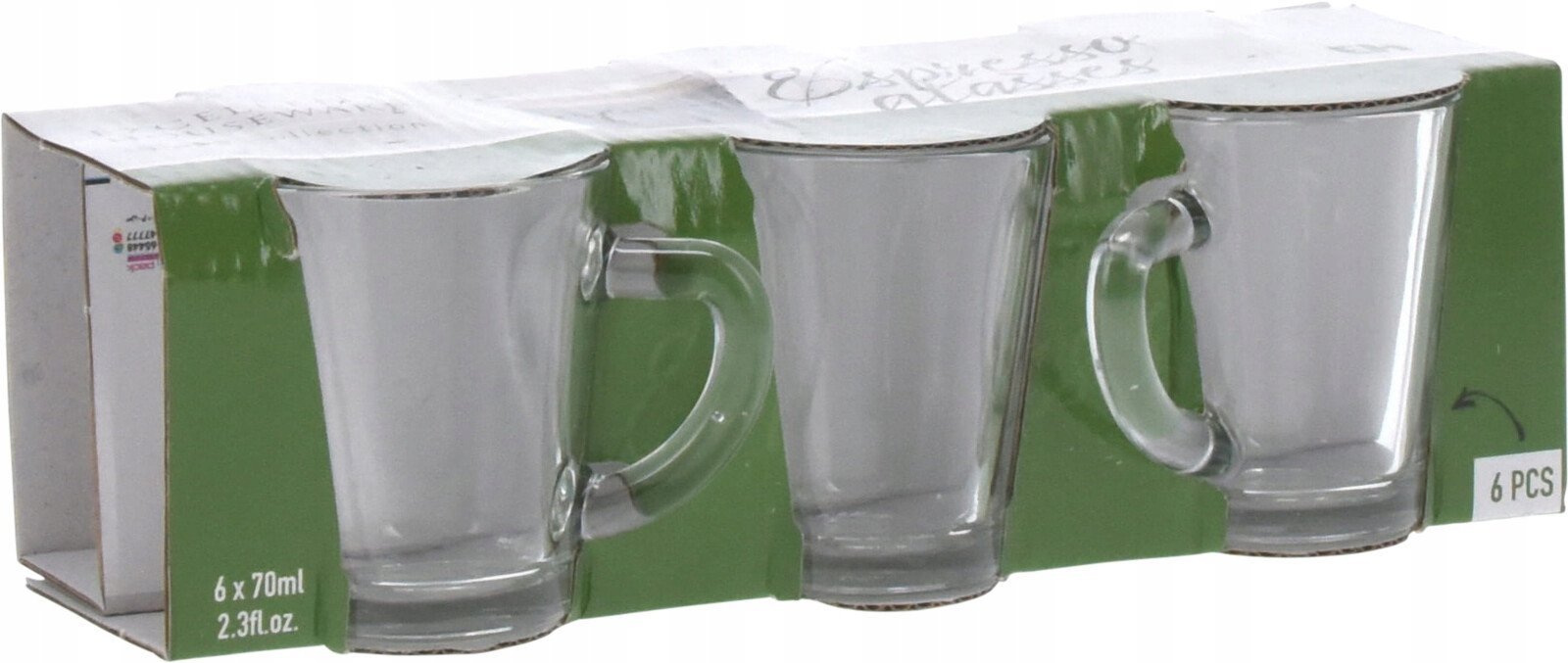 Szklanki do kawy espresso 70 ml 6 szt.