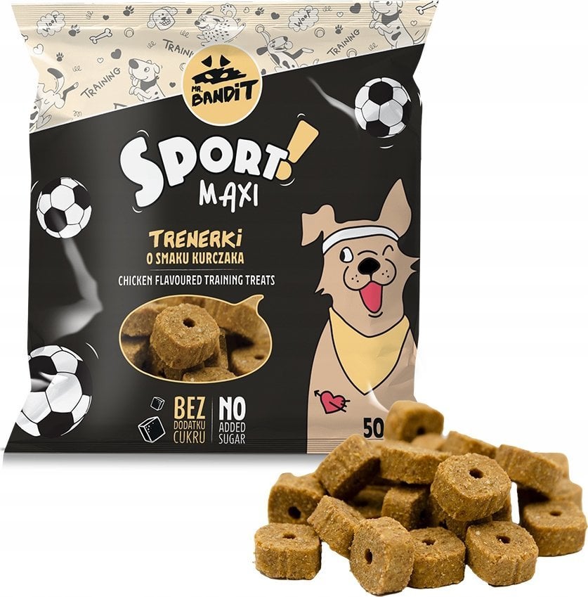 VetExpert VetExpert Mr.Bandit SPORT MAXI Trenerki kurczak - Przysmak dla psów - 500g