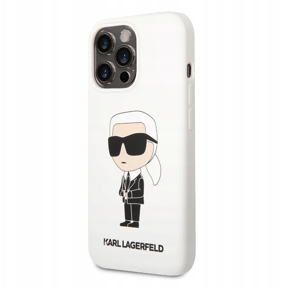 Karl Lagerfeld Liquid Silicone Ikonik Nft Case For Iphone 13 Pro Białe