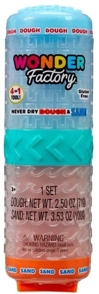 Wonder Factory Never Dry Dough&Sand Blue Orange