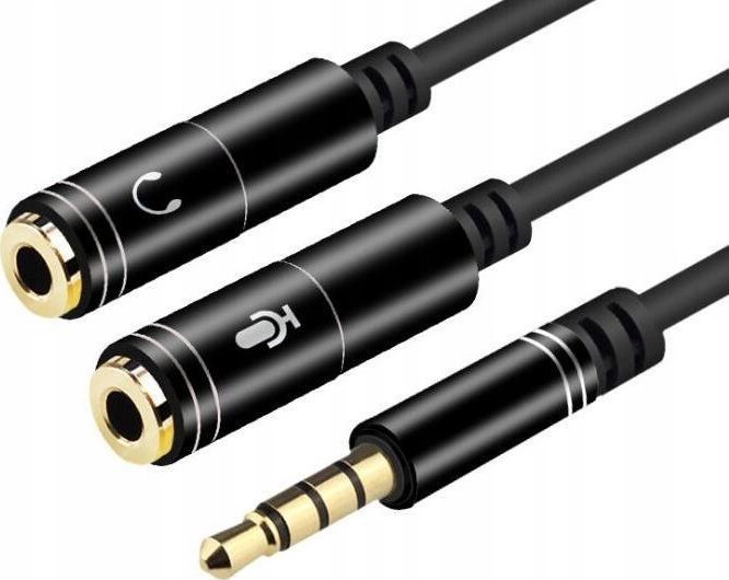 OWL-TECH ROZDZIELACZ SPLITTER AUDIO KABEL MINI JACK 3,5mm AUX MIKROFON + SŁUCHAWKI
