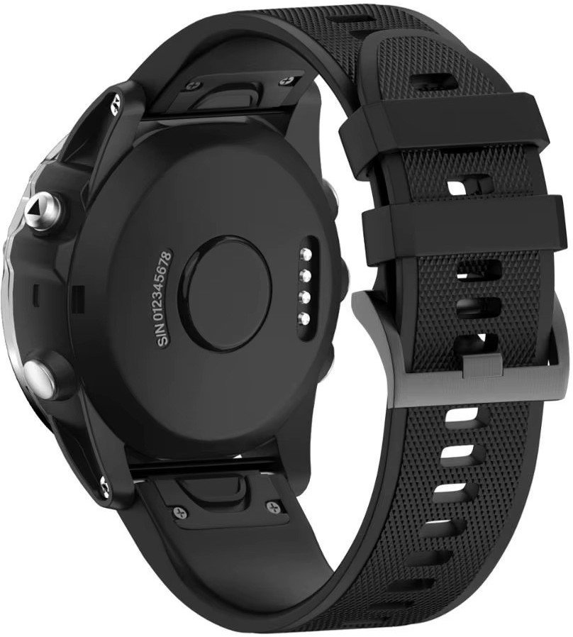 PASEK DO GARMIN FENIX 5 / 6 / 7 / 8 47MM I GARMIN INSTINCT / EPIX 22MM CZARNY