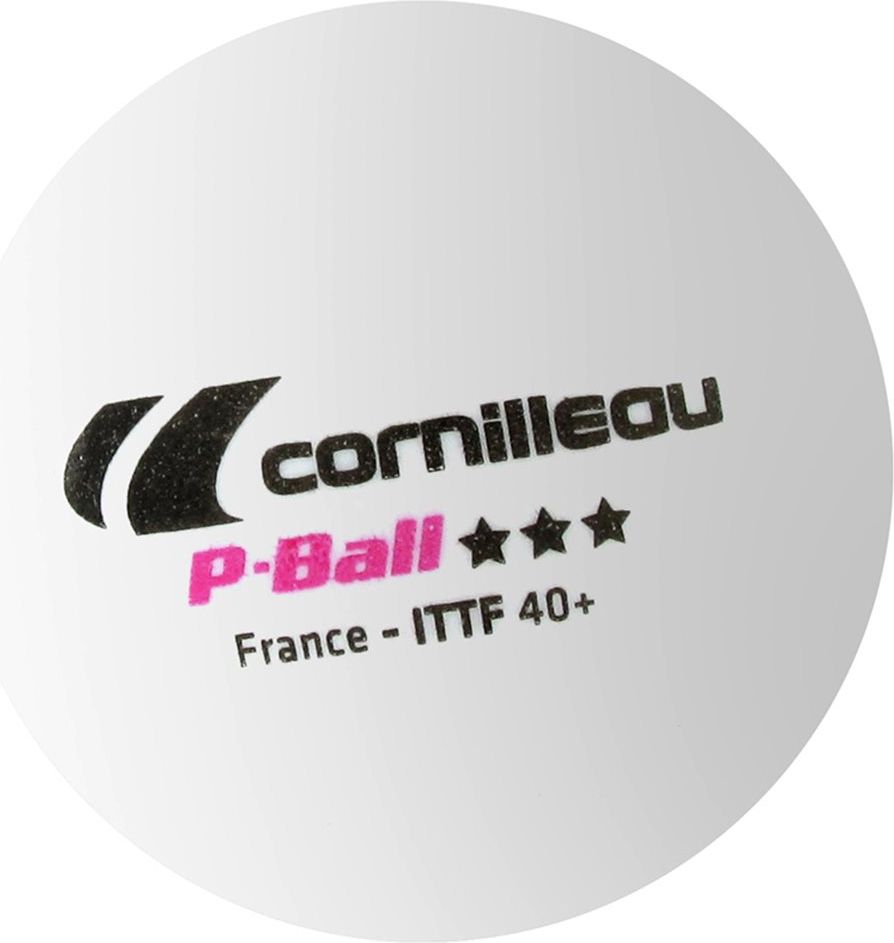 Cornilleau Piłeczki P-Ball ITTF białe 3 szt.