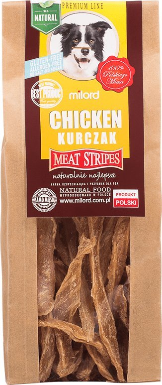 Przysmak dla psa - Milord kurczak paski 150 g