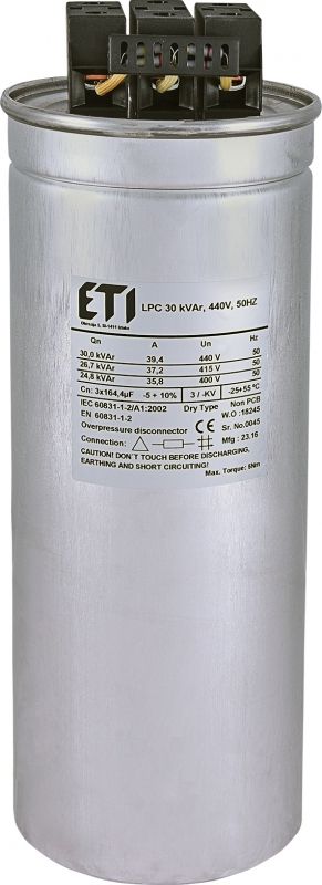 Eti-Polam Kondensator CP LPC 30 kVAr 440V 50HZ (004656765)