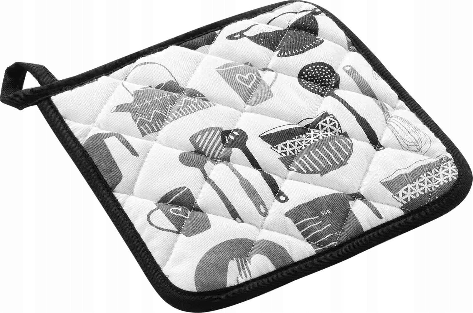 Douceur d`Interieur Łapka kuchenna bawełniana, silikonowe wzmocnienia, 19 x 19 cm