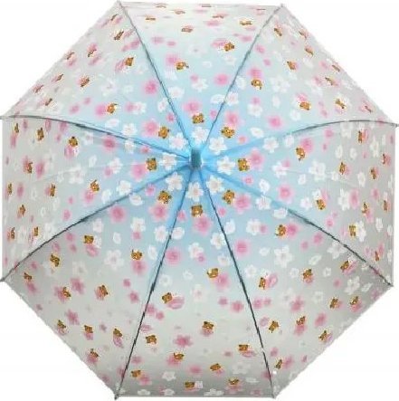 PARASOLKA PÓŁPRZEZROCZYSTA KWIATKI MISIE
