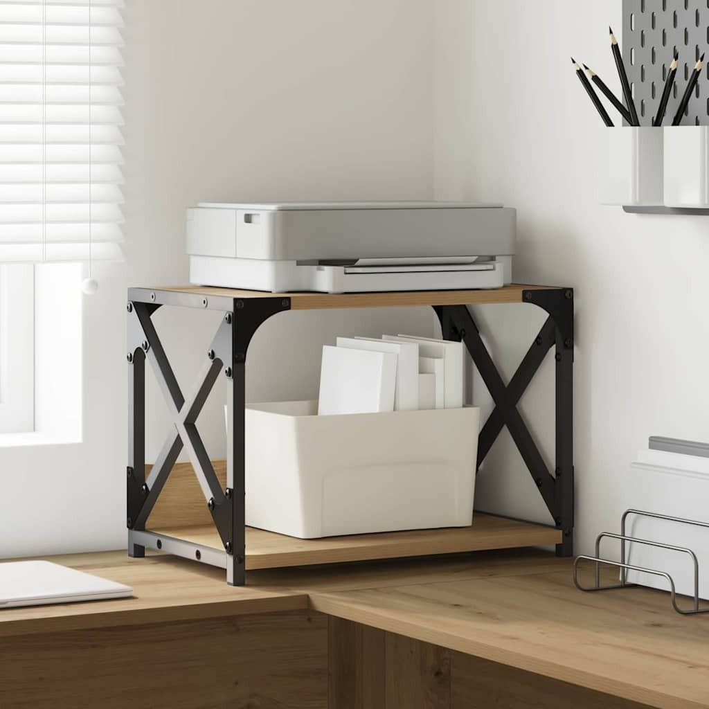 vidaXL Stojak na drukarkę Dąb rzemieślniczy 44 x 26 x 31,5 cm