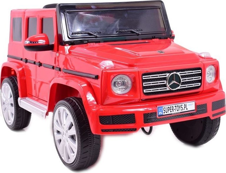 Import SUPER-TOYS MERCEDES G500 NA AKUMULATOR MIĘKKIE KOŁA EVA, MIĘKKIE SIEDZENIE, LAKIEROWANY FULL OPCJA/JJ2077