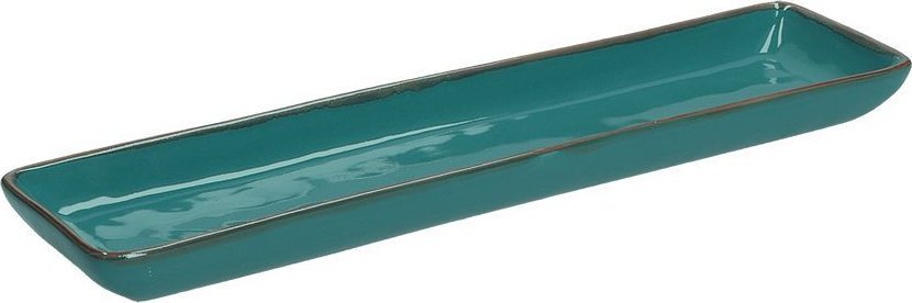 NPC Polska Rose&Tulipani Zestaw 4 tac z kamionki Concerto 32x8 cm niebiesko-zielony