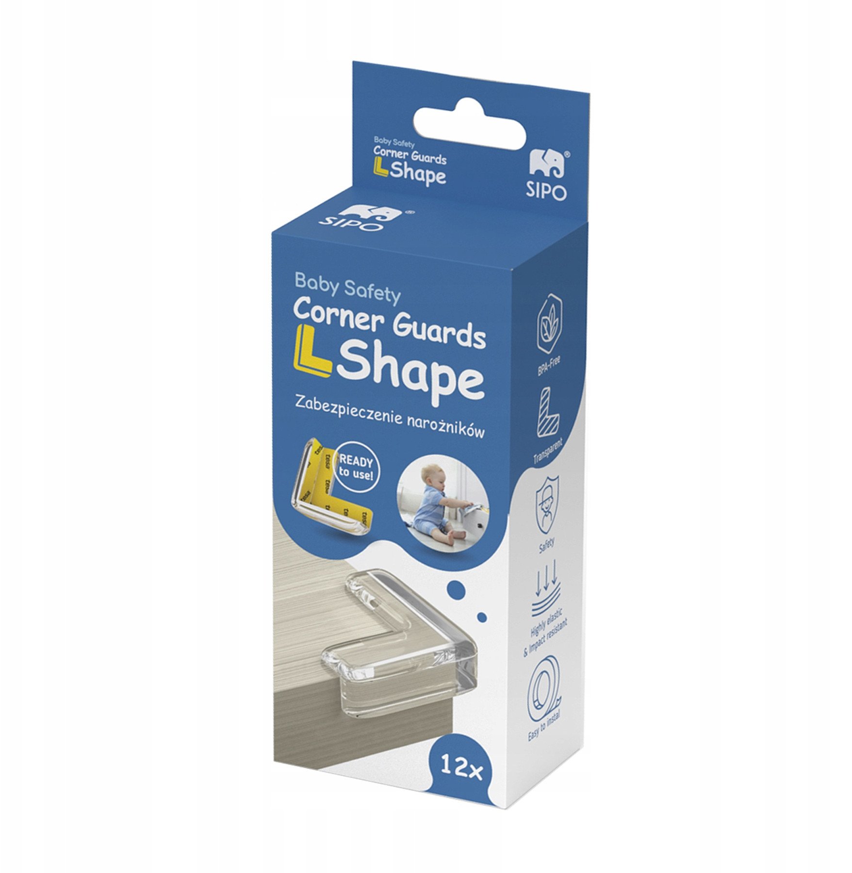 SIPO-SBS-EC52-12X SILIKONOWE NAROŻNIKI L-TYPE