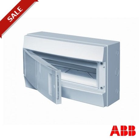 Rozdzielnica modułowa natynkowa hermetyczna Mistral65 1x18 18M IP65 drzwi transp. 65P18X12Z 1SLM006501A1203