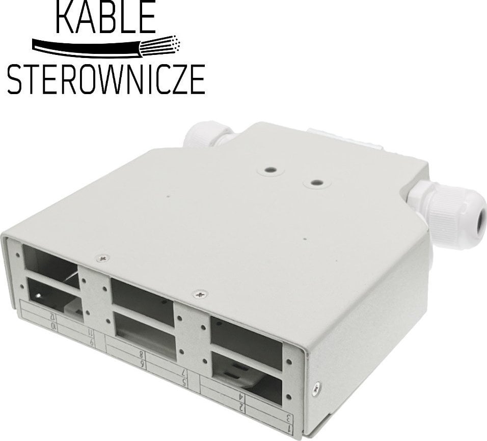 Alantec Przełącznica światłowodowa na szynę DIN 6xSC duplex z płytą czołową (FOPD-6SCD)