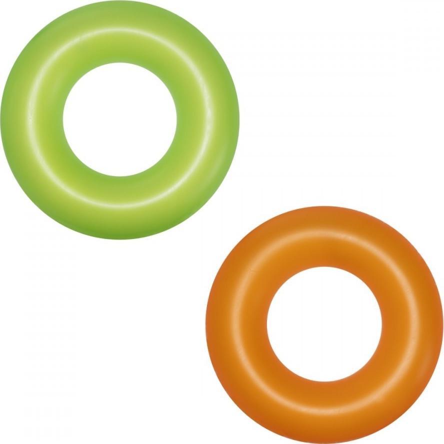Bestway BESTWAY Kółko do pływania Neon 91cm Zieleń/Pomarańcz