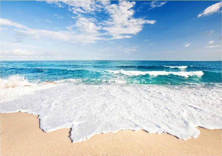 DecoNest Fototapeta - Bałwany morskie - 250X175