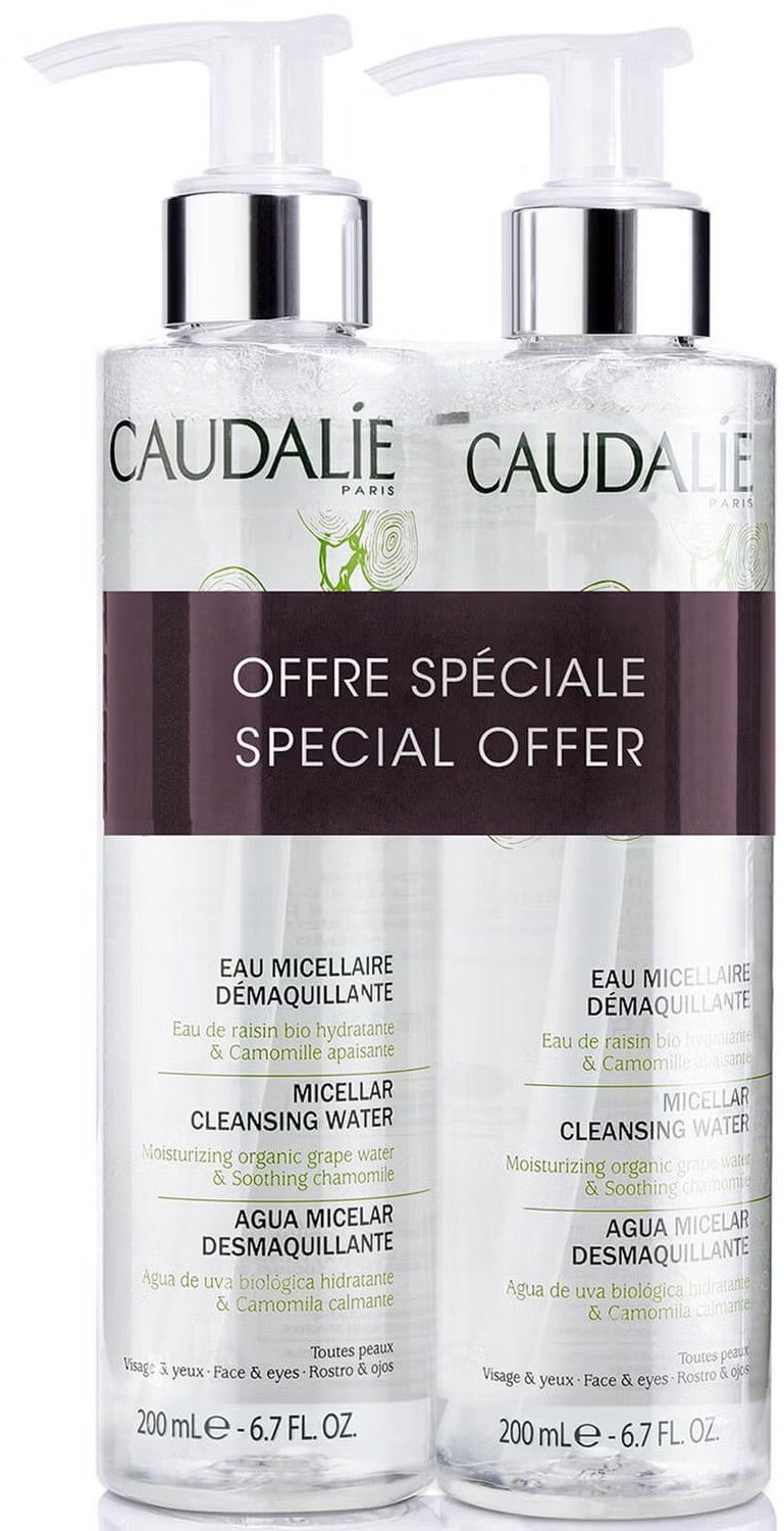 Caudalie Set Duo, Caudalie, Caudalie, Cleansing, Micellar Water, For All Skin Types, 2 pcs, 200 ml For Women