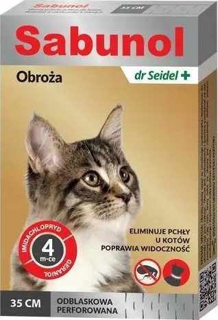 Derma-Pharm SABUNOL OBROŻA ODBLASKOWA DLA KOTA 35cm