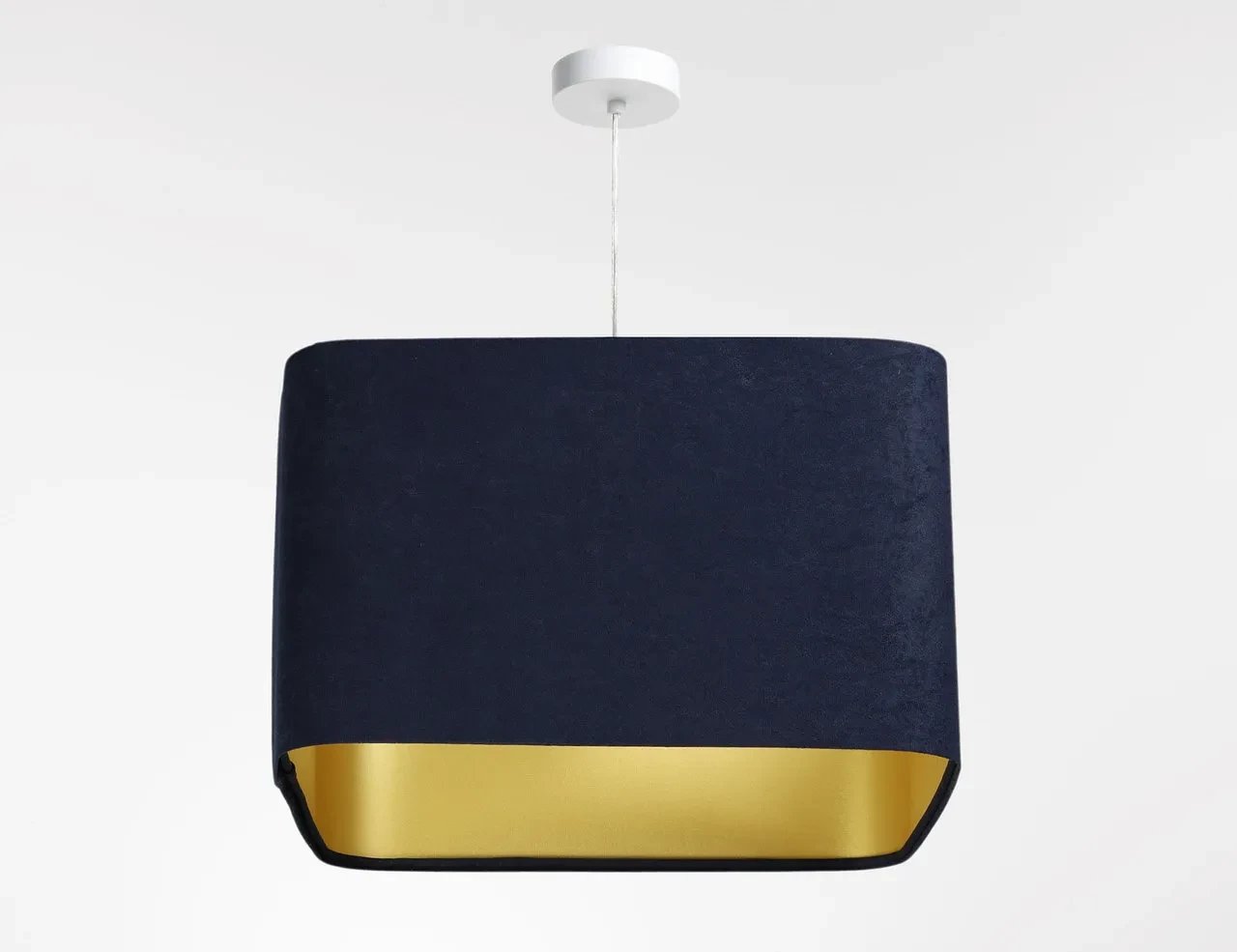 Lampa wisząca KWADRO SUE 40w25 granatowa/złota BPS KONCEPT