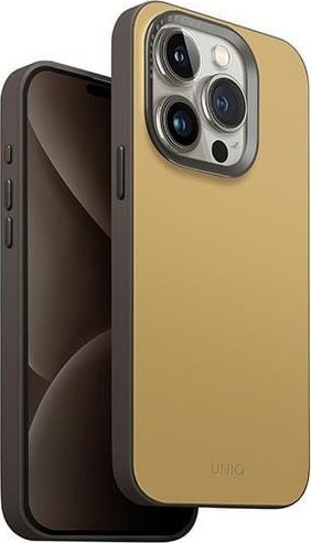 Etui UNIQ Lyden DS Apple iPhone 15 Pro Magclick Charging żółto-szary/canary yellow-flint grey