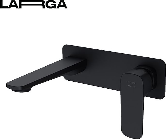 Bateria umywalkowa Cersanit Larga podtynkowa czarny