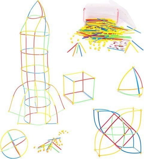 Cartamundi Słomki do budowania, klocki konstrukcyjne 340 elemntów NOWOŚĆ! universal