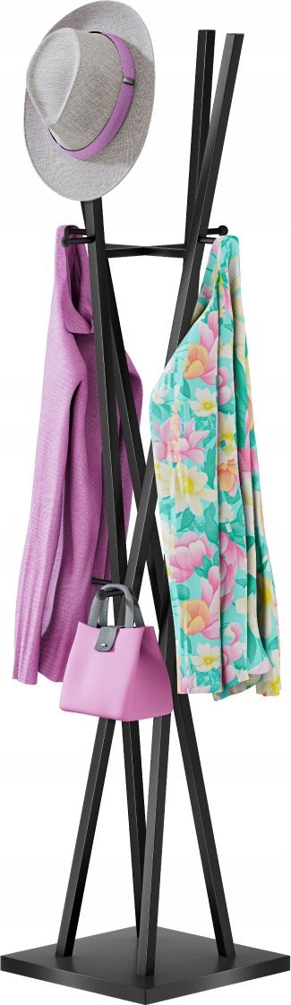 Stojak Wieszak Na Ubrania Metalowy Do Przedpokoju Mark Adler Host 5.0 Black