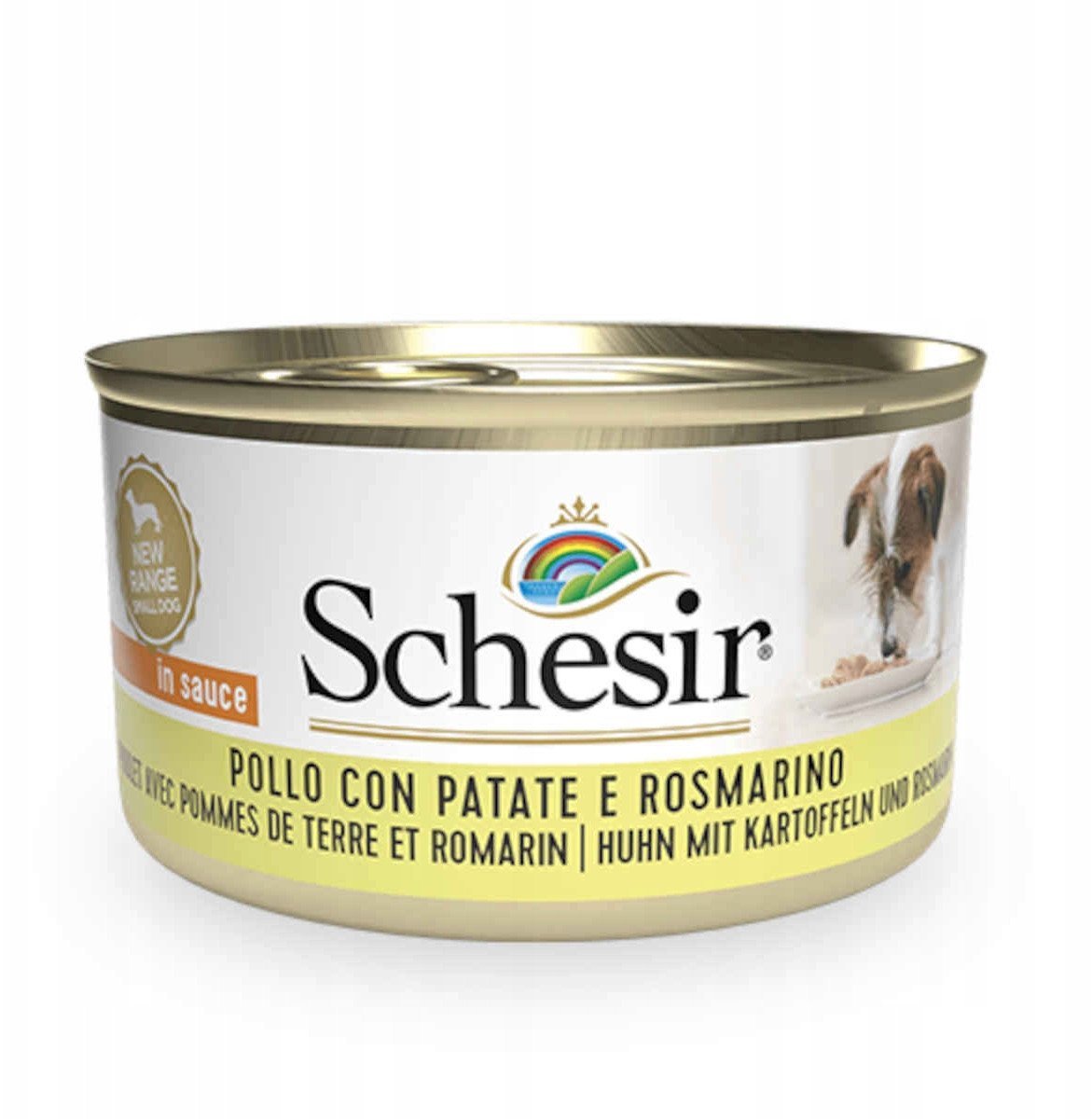 Karma mokra, dla psa, kurczak z ziemniakami i rozmarynem, 85 g, puszka