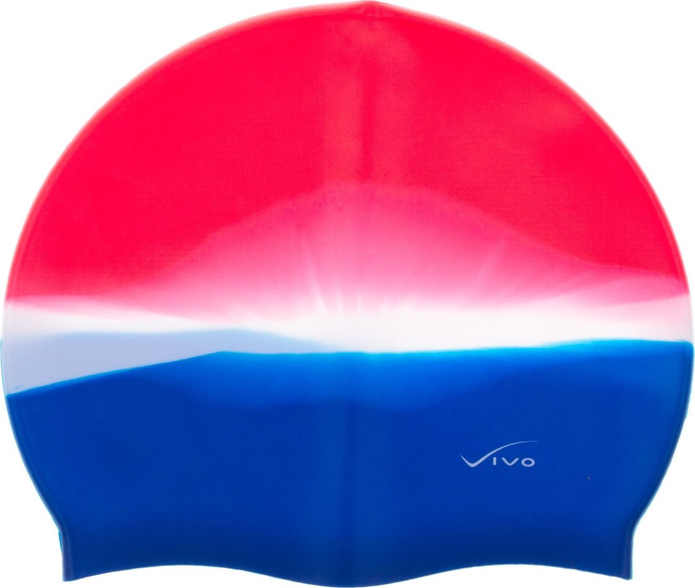 Vivo Czepek silikonowy Vivo B-1313 multikolor czerwono-biało-niebieski Uniwersalny
