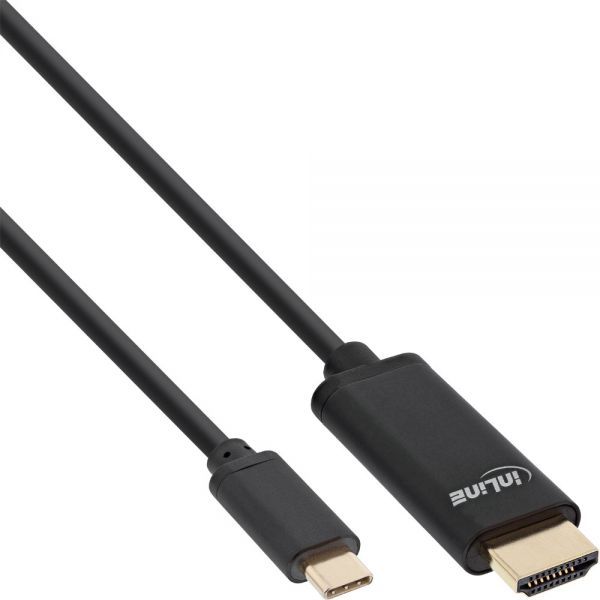 Kabel USB InLine USB-C - HDMI 2 m Czarny (64112)