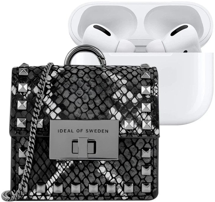 Słuchawki - Ideal of Sweden etui na słuchawki Zoe Mini AirPods Beatstuds Silvery Snake uniwersalne