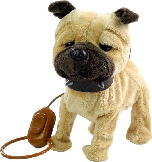 Lean Sport Interaktywny Piesek Na Smyczy + Buda Beżowy