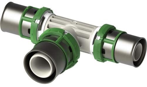 Trójnik redukcyjny zaprasowywany MultiSkin PPSU 26x16x26 9130RW261626