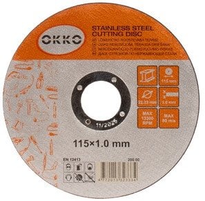 CUTTING DISCS 115X1.0 OKKO