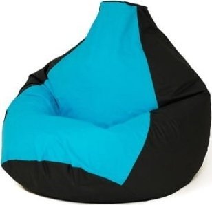 Go Gift Pufa worek sako GRUSZA czarny-niebieski L 105x80