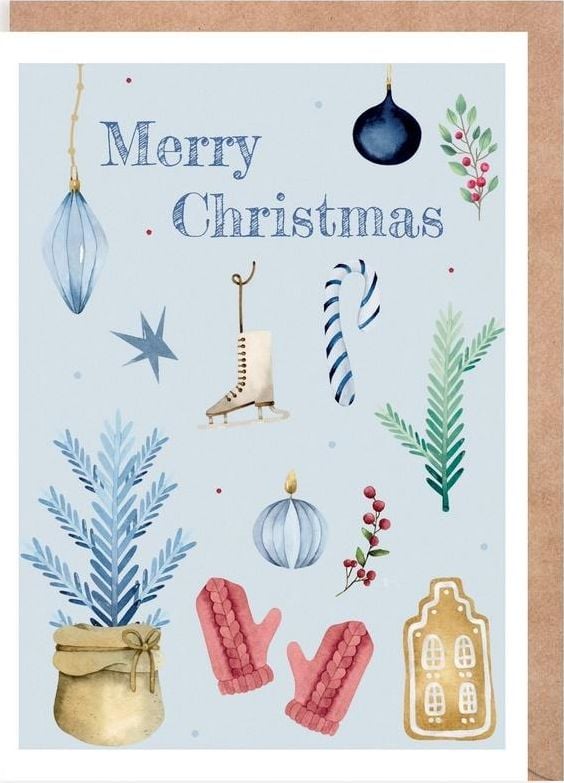 Cardie Kartka Boże Narodzenie Merry Christmas, eko K132