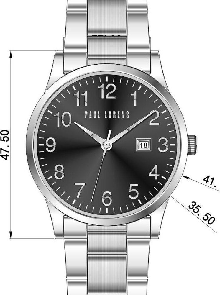 ZEGAREK MĘSKI PAUL LORENS - PL14573B2-1C1 (zg368b) + BOX