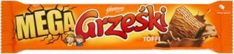 Goplana Grześki Mega Toffi Wafel przekładany kremem o smaku toffi w czekoladzie mlecznej 48 g