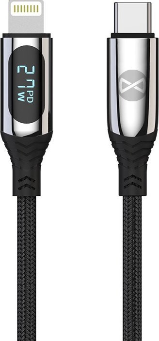 Kabel USB Forever Kabel Lcd Usb-C - Lightning 1,0 M 27W Czarny