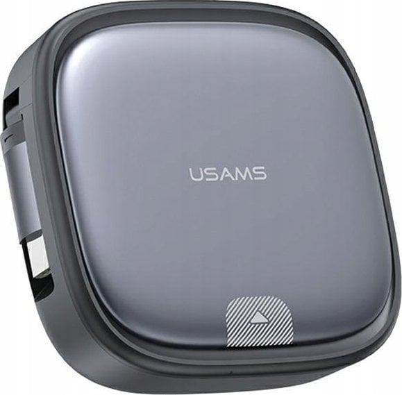 Kabel USB Usams USB-A - USB-C + microUSB + Lightning 1 m Srebrny