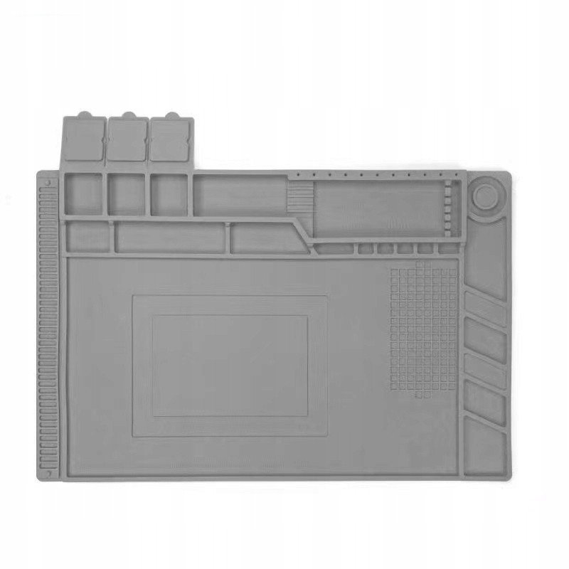 Mata Silikonowa Stołowa 45x30cm do Lutowania Antystatyczna Odporna 600C
