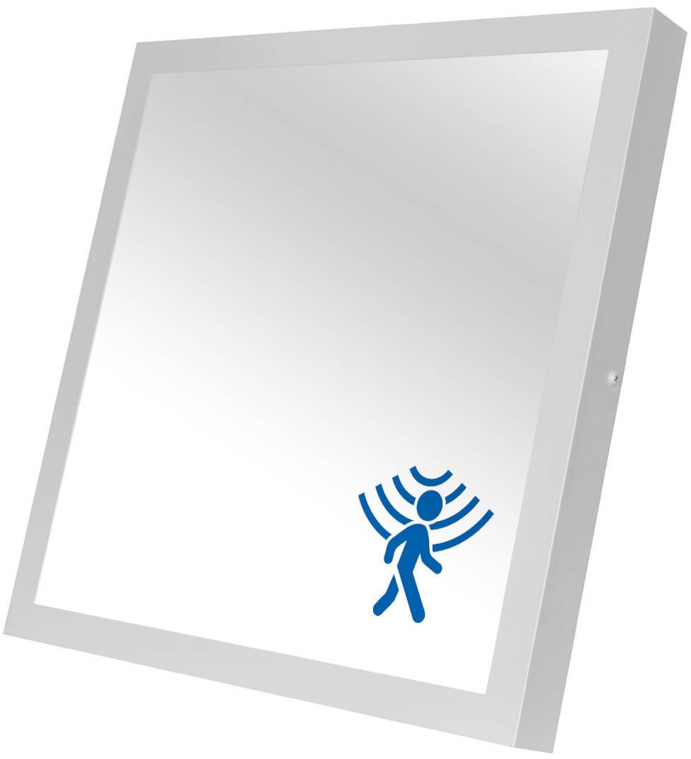 Natynkowy panel ledowy z czunikiem ruchu 1341 LED 36W 4000K biały