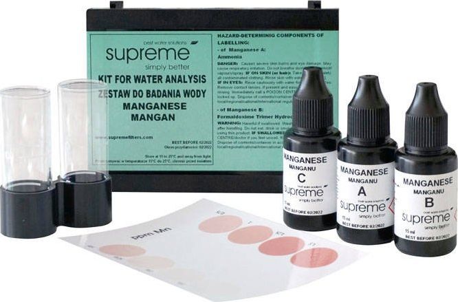 Supreme Profesjonalny tester kropelkowy na zawartość manganu