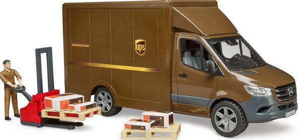 Bruder bruder MB Sprinter UPS with driver and accessories, model vehicle (brown)